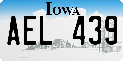 IA license plate AEL439