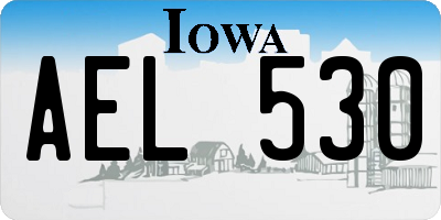 IA license plate AEL530