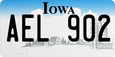 IA license plate AEL902