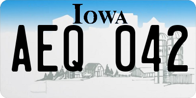 IA license plate AEQ042