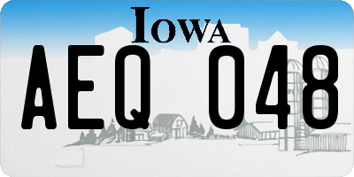 IA license plate AEQ048