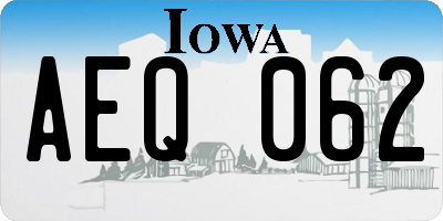 IA license plate AEQ062