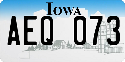 IA license plate AEQ073