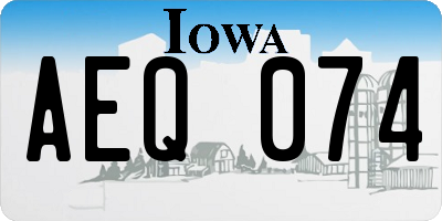IA license plate AEQ074