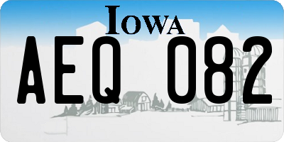 IA license plate AEQ082