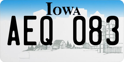 IA license plate AEQ083