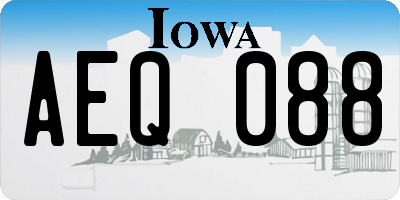 IA license plate AEQ088