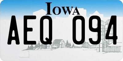 IA license plate AEQ094