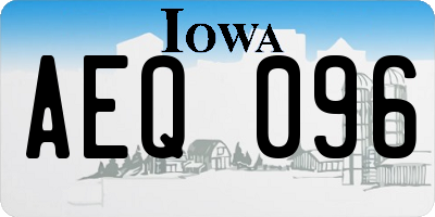 IA license plate AEQ096