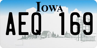 IA license plate AEQ169