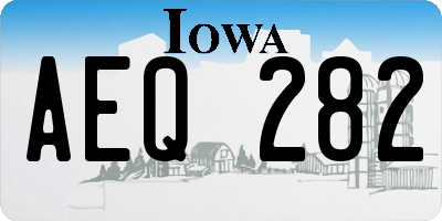 IA license plate AEQ282