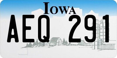 IA license plate AEQ291