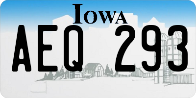 IA license plate AEQ293