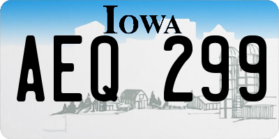IA license plate AEQ299