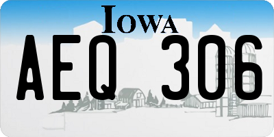 IA license plate AEQ306