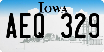 IA license plate AEQ329