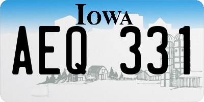 IA license plate AEQ331