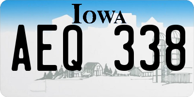IA license plate AEQ338