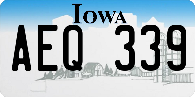 IA license plate AEQ339