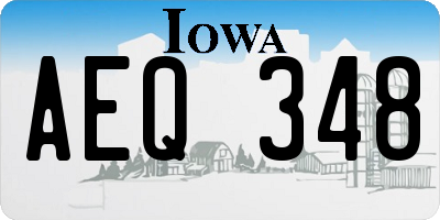 IA license plate AEQ348