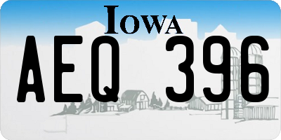 IA license plate AEQ396