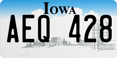 IA license plate AEQ428