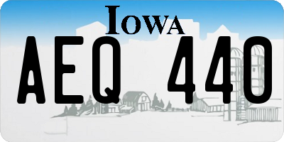 IA license plate AEQ440