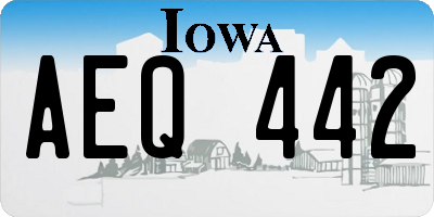IA license plate AEQ442