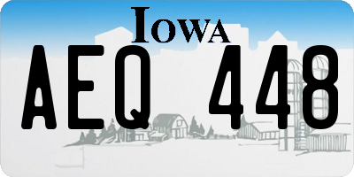 IA license plate AEQ448