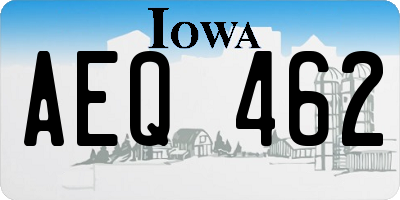 IA license plate AEQ462