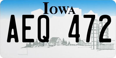 IA license plate AEQ472