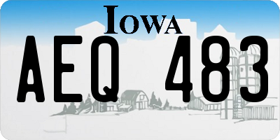 IA license plate AEQ483