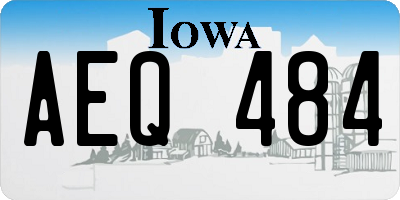 IA license plate AEQ484