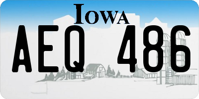 IA license plate AEQ486