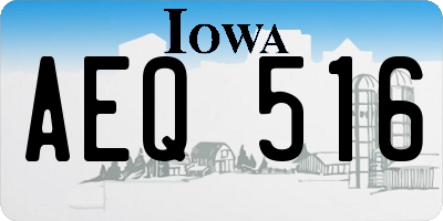 IA license plate AEQ516