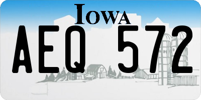 IA license plate AEQ572