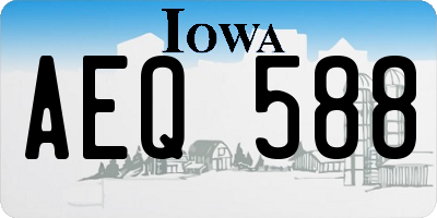 IA license plate AEQ588