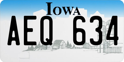 IA license plate AEQ634