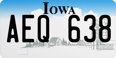 IA license plate AEQ638