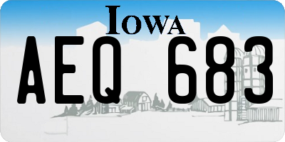 IA license plate AEQ683