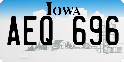 IA license plate AEQ696