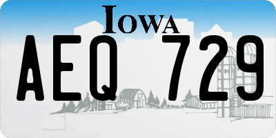 IA license plate AEQ729