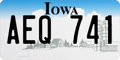IA license plate AEQ741