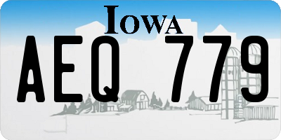 IA license plate AEQ779