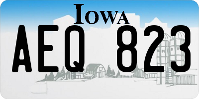 IA license plate AEQ823