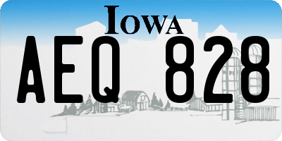 IA license plate AEQ828