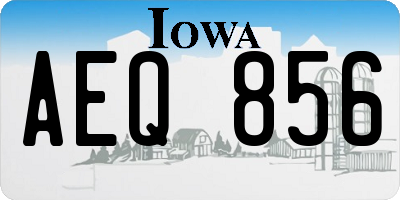 IA license plate AEQ856