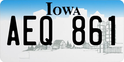 IA license plate AEQ861
