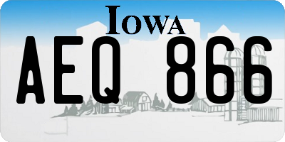 IA license plate AEQ866