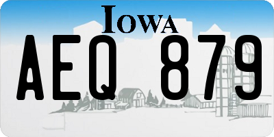 IA license plate AEQ879